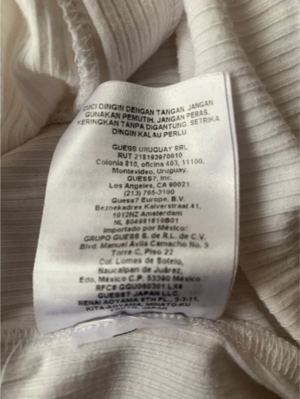 GUESS Long Sleeve Crop Top - Picture 8 of 8